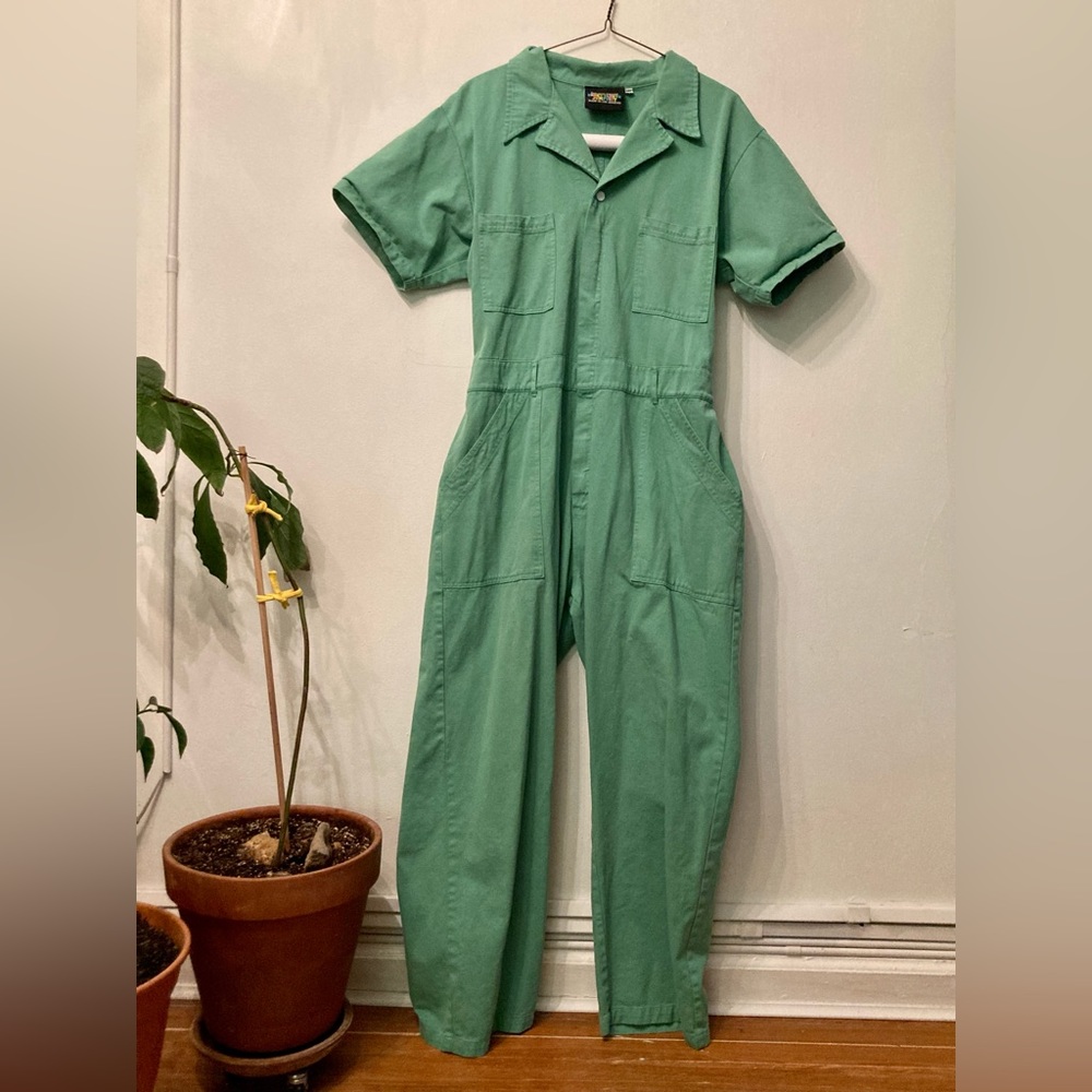 Unisex Big Bud Press jumpsuit 2XL | RARE sea foam green | short sleeves